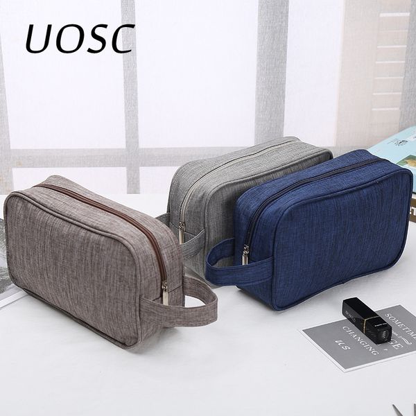 

uosc brand women men small waterproof makeup bag travel beauty cosmetic bag organizer case necessaries make up toiletry