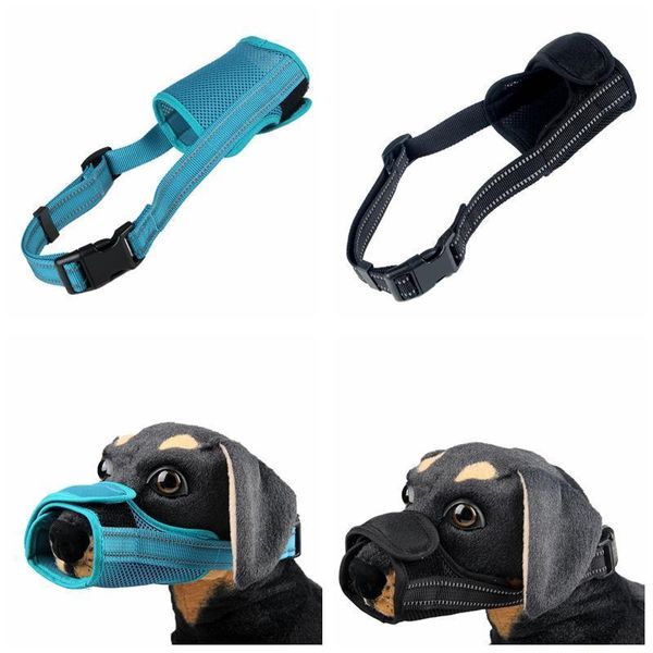 

adjustable breathable anti-breakout mouth cover, anti-barking, anti-biting, anti-misfeeding, pet dog masks 2020