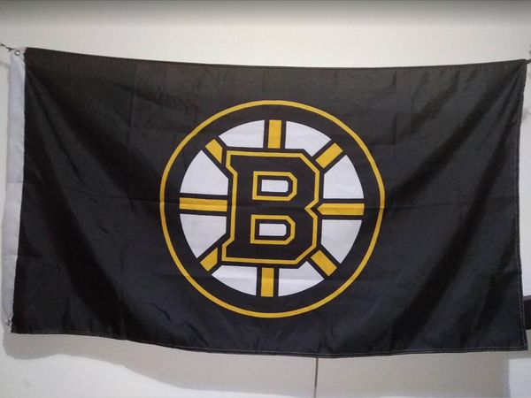 

Бостон Брюинз флаг 90 х 150 см полиэстер США хоккей звезды и полосы баннер