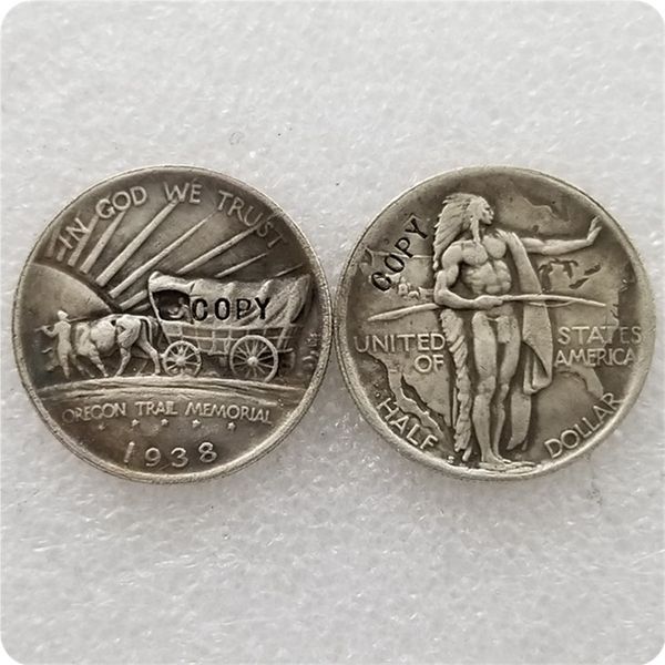 

antique silver usa 1926-1939 oregon trail memorial half dollar copy coins