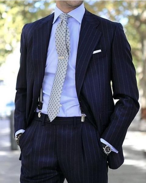 

последние пальто брюки дизайн офис формальная мода полосатый стиль slim fit мужской костюм на заказ блейзер мужские костюмы 2 шт(куртка+брюк, White;black