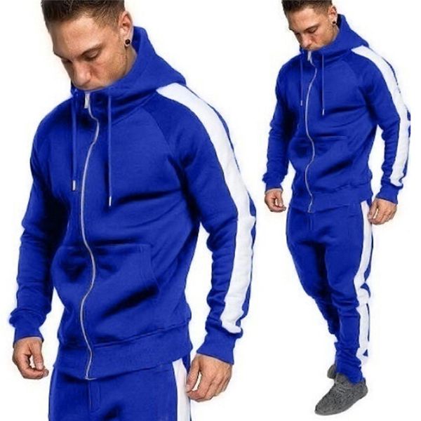 

mens winter sweatshirt zip print hoodies sweatshirt streetwear pants sets new sport suit tracksuit male clothes dropship e26, Black