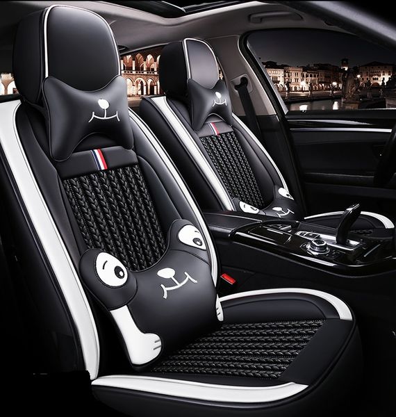 

universal fit car interior accessories seat covers for sedan pu leather adjustable five seats full surround design seat cover for suv ly004