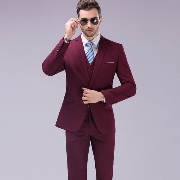 

amazon cross border popular men's korean slim suit men's large business casual bridegroom's dress suit, White;black
