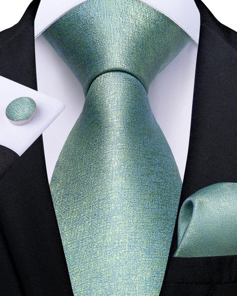 

wedding men's tie green blue solid fashion tie for men business dropshipping dibangu designer hanky cufflinks set sjt-7250, Blue;purple