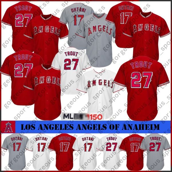 

Angela 27 Mike Trout Los Angeles17 Shohei Ohtani Jersey Mens stitched Baseball Jerseys Cheap wholesale 2019 2020 Hot sales Top quality