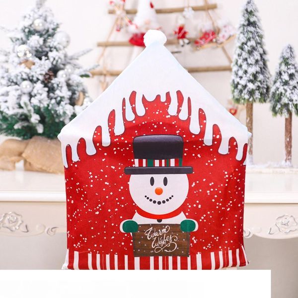 

christmas decoration chair covers dining seat santa claus home party decor