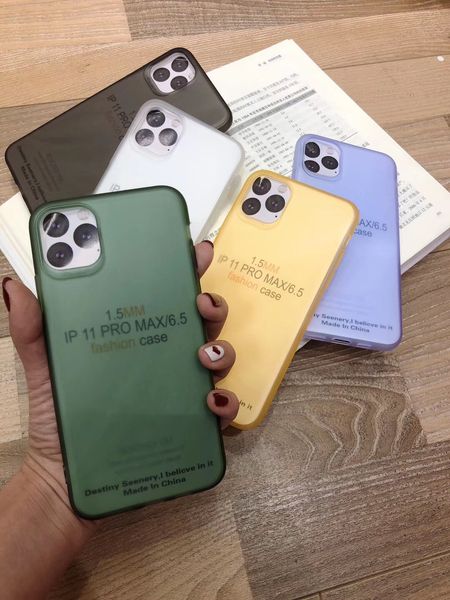 

candy color phone case for 11 pro max xs max xr x 6s 7 8 plus phone silicon cover ultra-thin and translucent