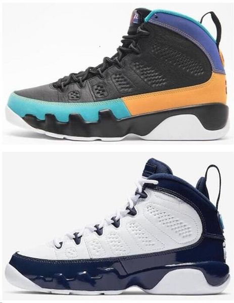 

quality 9 dream unc university blue basketball shoes men 9s high it, do it sports sneakers with box