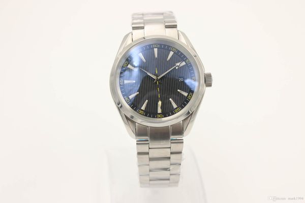 

top sale 2017 best aqua terra 15 000 guss master черный циферблат коаксиальное движение часы 41.50 мм корпус из нержавеющей стали автоматиче, Slivery;brown