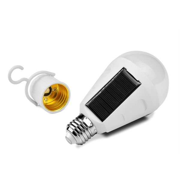 

led solar lamps 7w 12w outdoor solar bulbs ac85-265v bombillas e27 rechargeable led solar bulb ip65 camping emergency lighting