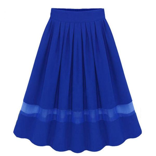 

jaycosin clothes women 2019 fashion pleated chiffon skirt organza stitching long skirt ladies solid color summer tulle skirt, Black