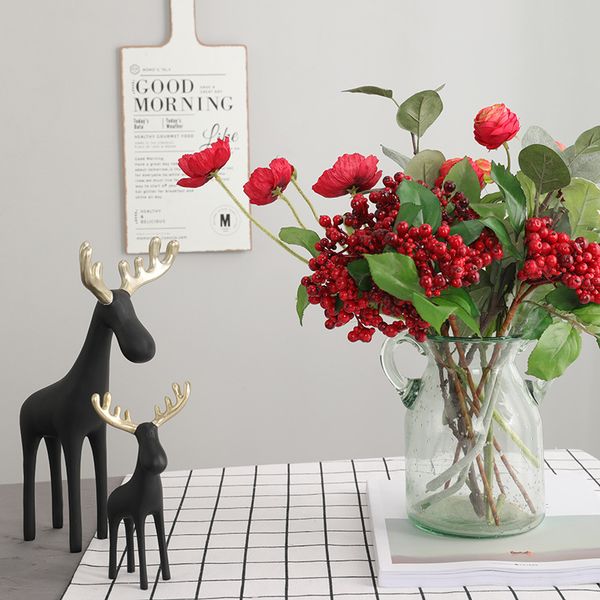 

искусственный цветок ягоды завод филиал цветок украшения главная garden hotel diy свадебный wall materia рождественский подарок