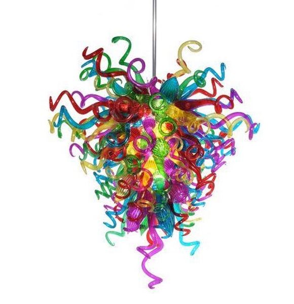 

Lamps High Quality Indoor Chandeliers Lighting Living Room Bedroom Art Decorative LED Light Colorful Design Hand Blown Glass Chandelier