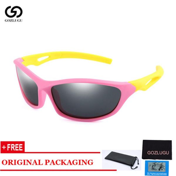 

gozlugu cool baby sunglasses for children oval tr90 children silicone safety sun glasses for baby boys girls birthday gift, White;black