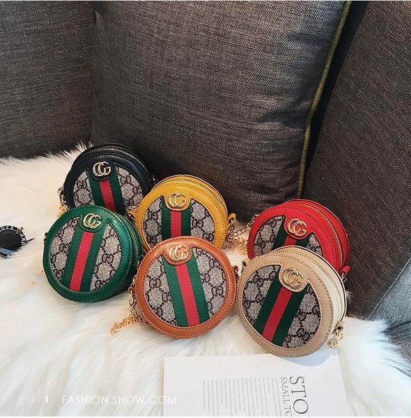

2019 Fashion Kids Handbag Girls Letter Printed Metal Chain Single Shoulder Bag Children Stripe Zipper Messenger Bag