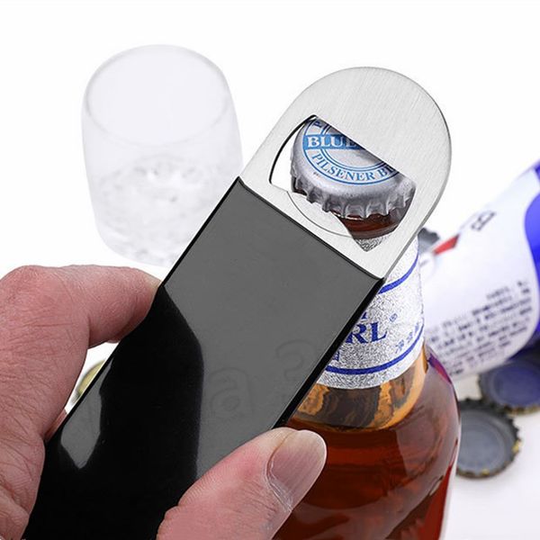 novo aço inoxidável garrafa grande plano Velocidade Cap abridor Remover Bar Lâmina Professional Beer Bottle Opener Cozinha ToolsT2I5653