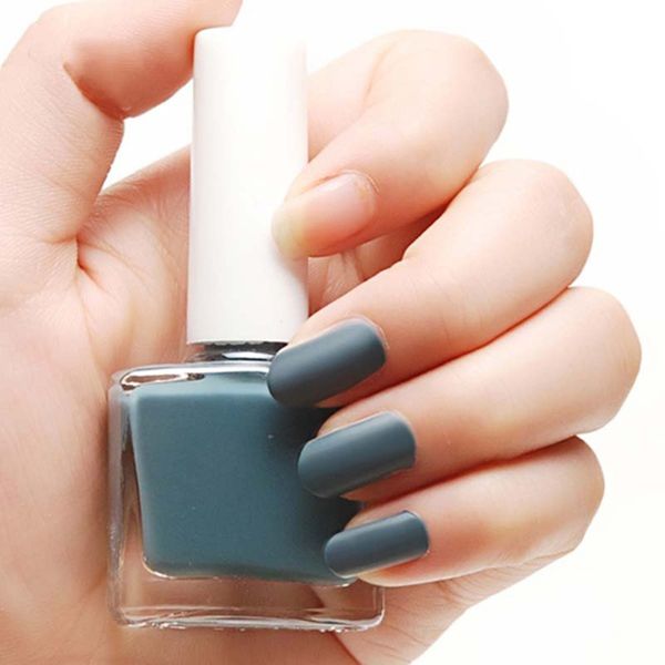 

new sale women girl matte nail polish nail art 12ml 1pcs 01# dark grey green