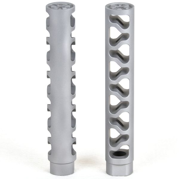 

7inch length stainless steel compensator muzzle brake for .223 1/2x28 threads