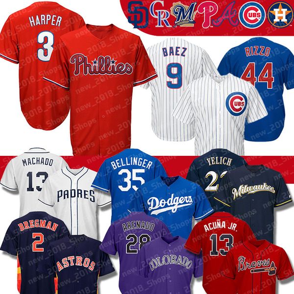 

bryce Dodgers harper Javier jersey Baez Cody Bellinger Alex Bregman Ronald Acuña Jr Manny Machado Christian Yelich