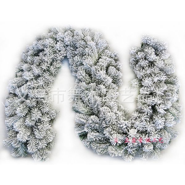 

2.7m christmas garland with snow christmas rattan snowing ornaments decorations for home