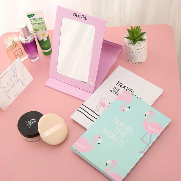 

barbershop mirror girls dormitory hand large paper small put fill light folding learn clothing ins makeup portable february 10 finished