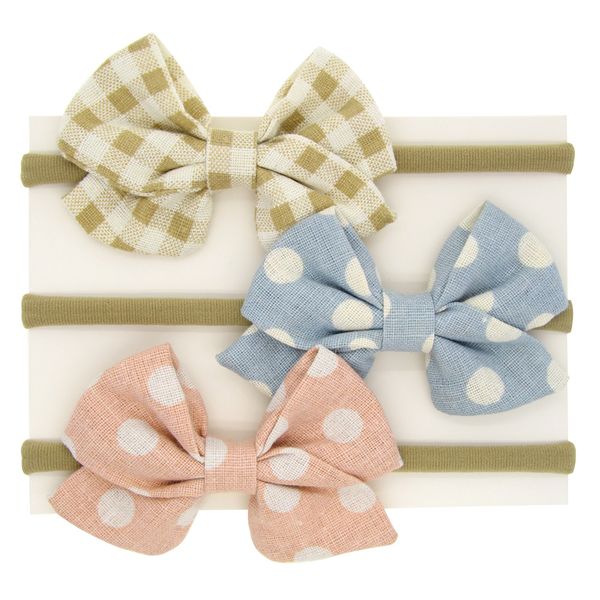 

big bow baby headband 1pc cotton linen bowknot headband baby kids head accessories bow hairband blue pink coffee, Slivery;white