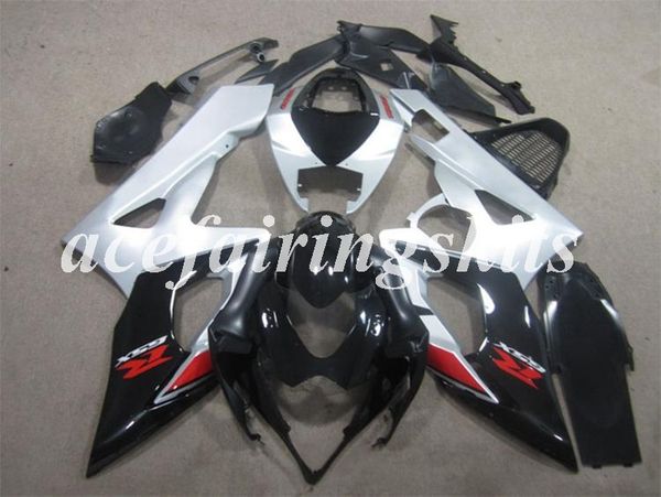 

4gifts new abs motorcycle full fairings set fit for suzuki gsx-r1000 k5 2005 2006 05 06 bodywork set custom silver black