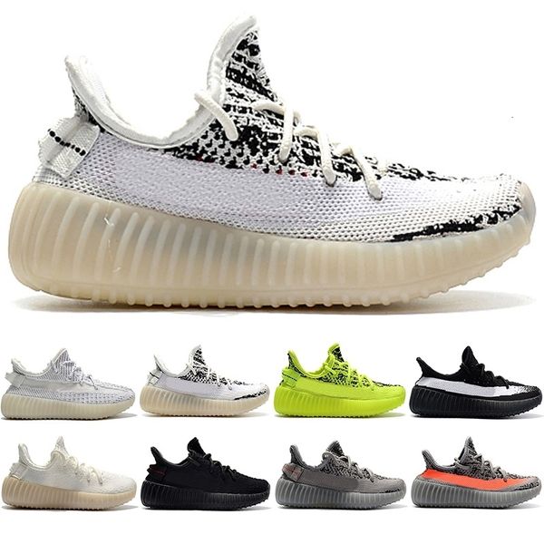 

sneaker men women sport running shoes kids children yougth kanye west black static reflective cream hyperspace sport shoe size ship