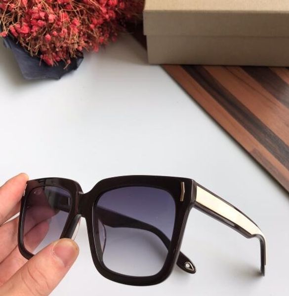 

2019 black silver frank frame purple square glasses fashion designer men women sell sunglasses with box and dastbag, White;black