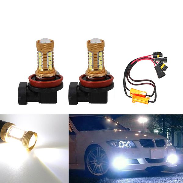 

2x canbus h8 h11 hb4 9006 super bright 1200lm led bulbs car fog lights driving tail lamp car light source parking 12v white