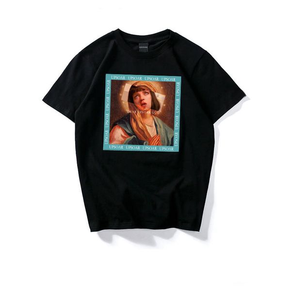 

девы марии мужские футболки 2018 смешные отпечатано с коротким рукавом tshirts summer hip hop casual cotton топы тис streetwear, White