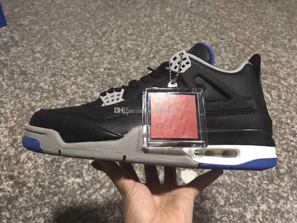 

4s mens basketball shoes 4s white cement black red 4 sup fashion sports shoes with box