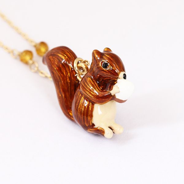 

european enamel animal short necklace women gold accessories necklace wave princess luxury chain ornaments fashion jewelry, Silver