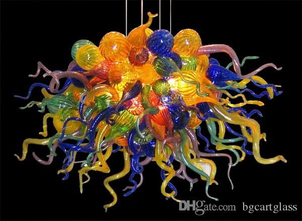 

custom decorative china supplier mouth blown glass chandelier lightings art deco hand blown glass chihuly chandeliers
