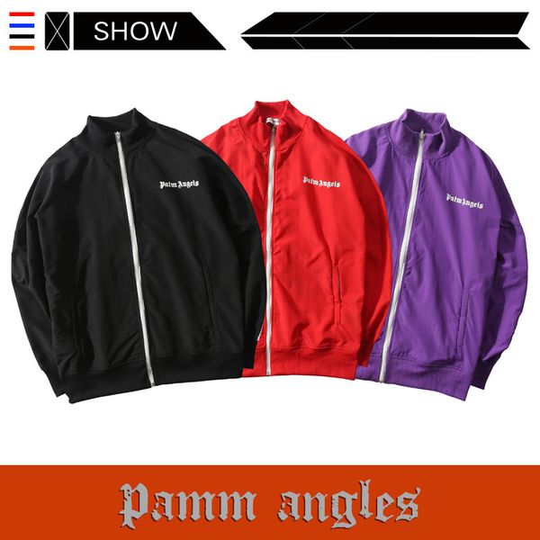 

The European and American Popular Logo PALM ANGELS Jacket Windbreaker Leisure Sports PALM ANGELS Tracksuit Fit Type