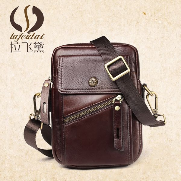 

2020 new style men's messenger bag genuine leather casual men bag shoulder verticle