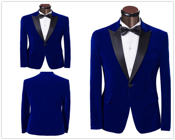 

2019 new fashion men's tuxedo dress suits new fashion blue single button men suit slim groom wedding suits for men custom made (jacket, Black;gray