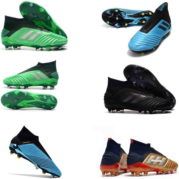 

2019 new arrival mens soccer shoes predator 19.1 fg high ankle soccer cleats predator 19 accelerator tango football boots top