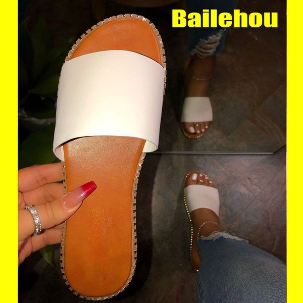 

2020 slippers new women shoes woman fashion slides flip flop string bead flat outdoor student house slippers animals sandals, Black