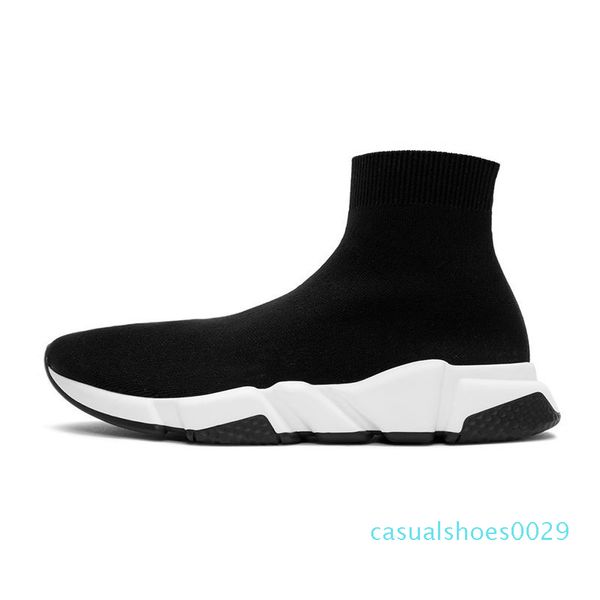 

2020 designer sock shoes fashion men women sneakers triple black white yellow navy glitter mens trainers casual shoe runner heavy sole c29