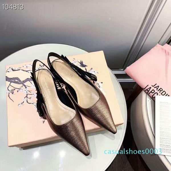 

2019 новые классические сандалии для женщин, metallic простого смысл алмазов инкрустированных каблуков кошки, повседневная и партии сандалия, Black