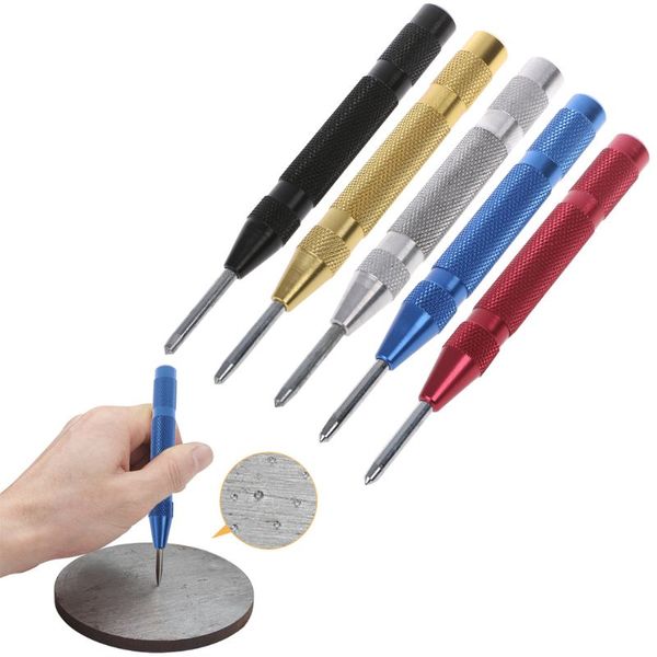 

drop wholesale 5 inch automatic drill center pin punch spring loaded marking starting holes tool