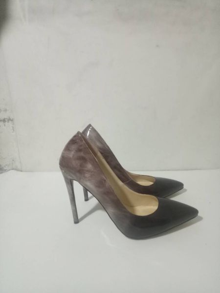 

designer shoes 2019 new fashion shoes gradient color pointed toes high heel slip on women pumps chic stiletto heel party shoes, Black