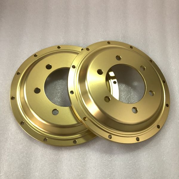 

jekit car accessories aluminum center hat custom yellow color for big disc rotors 405*32mm for car brake system