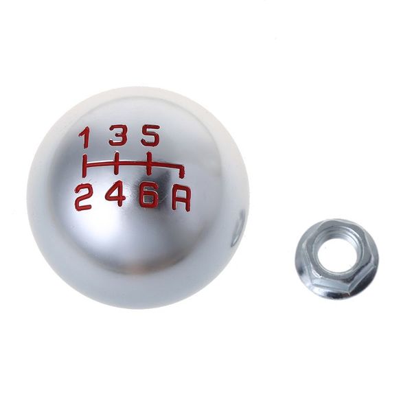 

round aluminum alloy manual shift knob modification gear head 6 lever speedping support