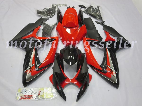 

new abs plastic fairings kit fit for suzuki gsxr600 gsxr750 gsx-r600 r750 k6 2006 2007 injection mold red and black good