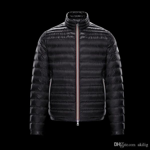 

2020 mens конструктора курток зимы duck пуховик стенд воротник вниз jacke открытый комфортная теплая mens конструктора пальто размер s-2xl, Black