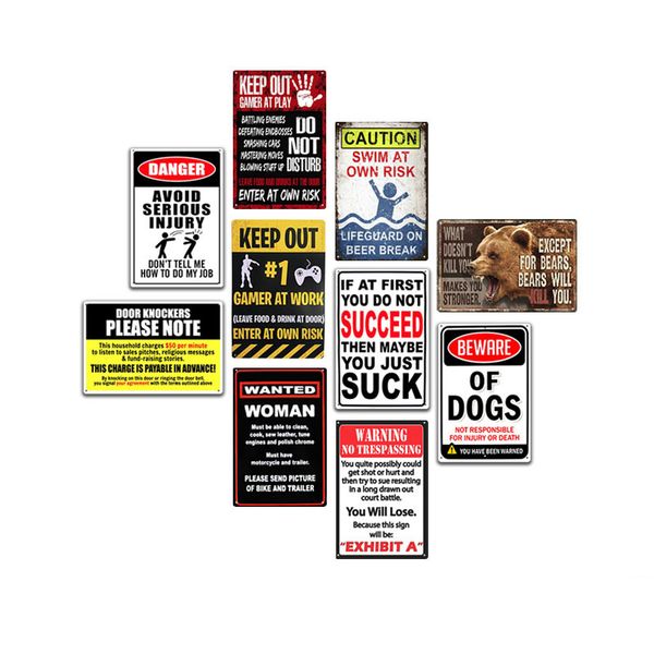 

WarningTin Знаки металлические Старинные Плакаты Старая Стена Металлическая Доска Кл