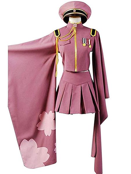 

hatsune miku senbon sakura zakura cosplay costume kimono dress, Black